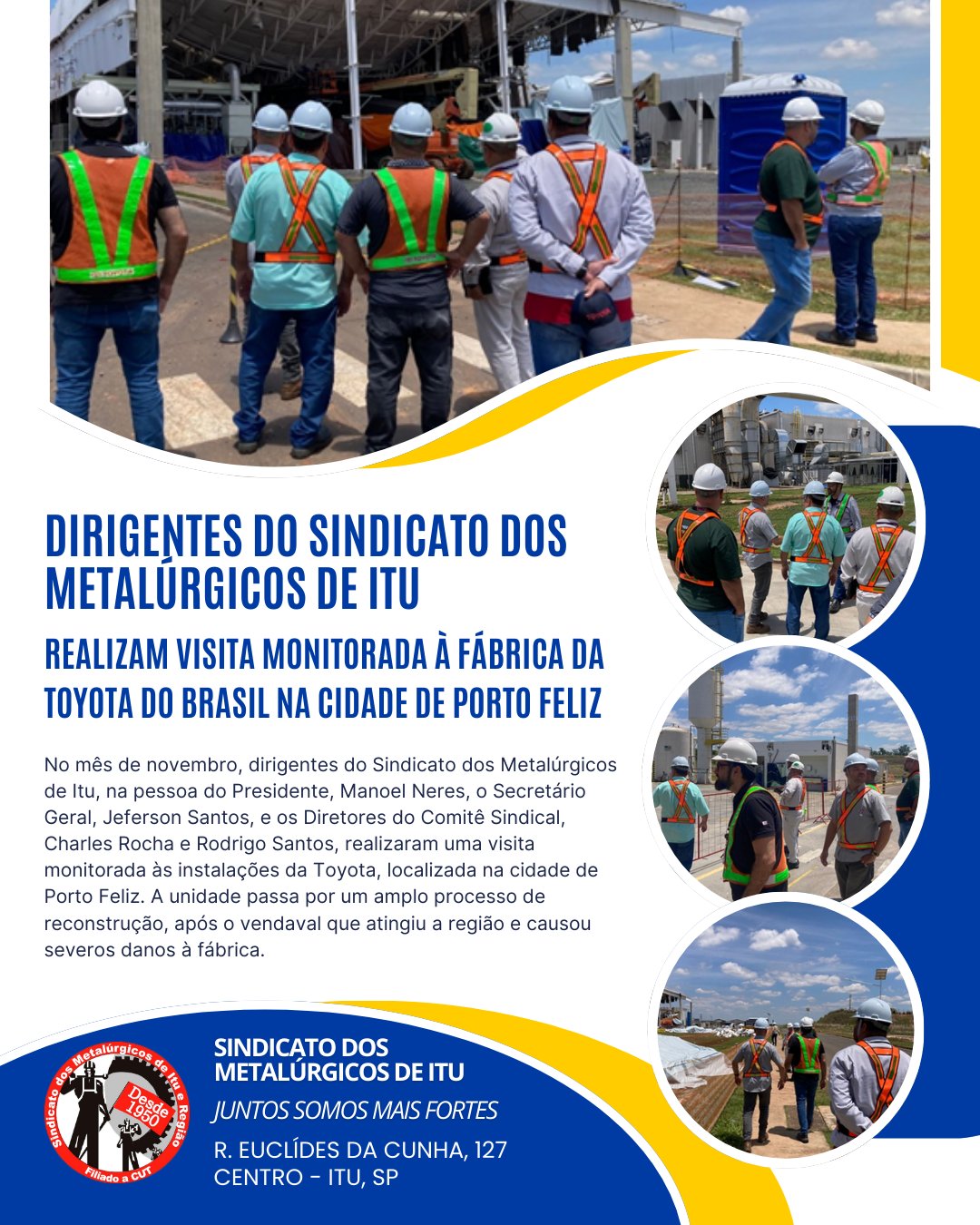 Visita monitorada a fábrica da Toyota