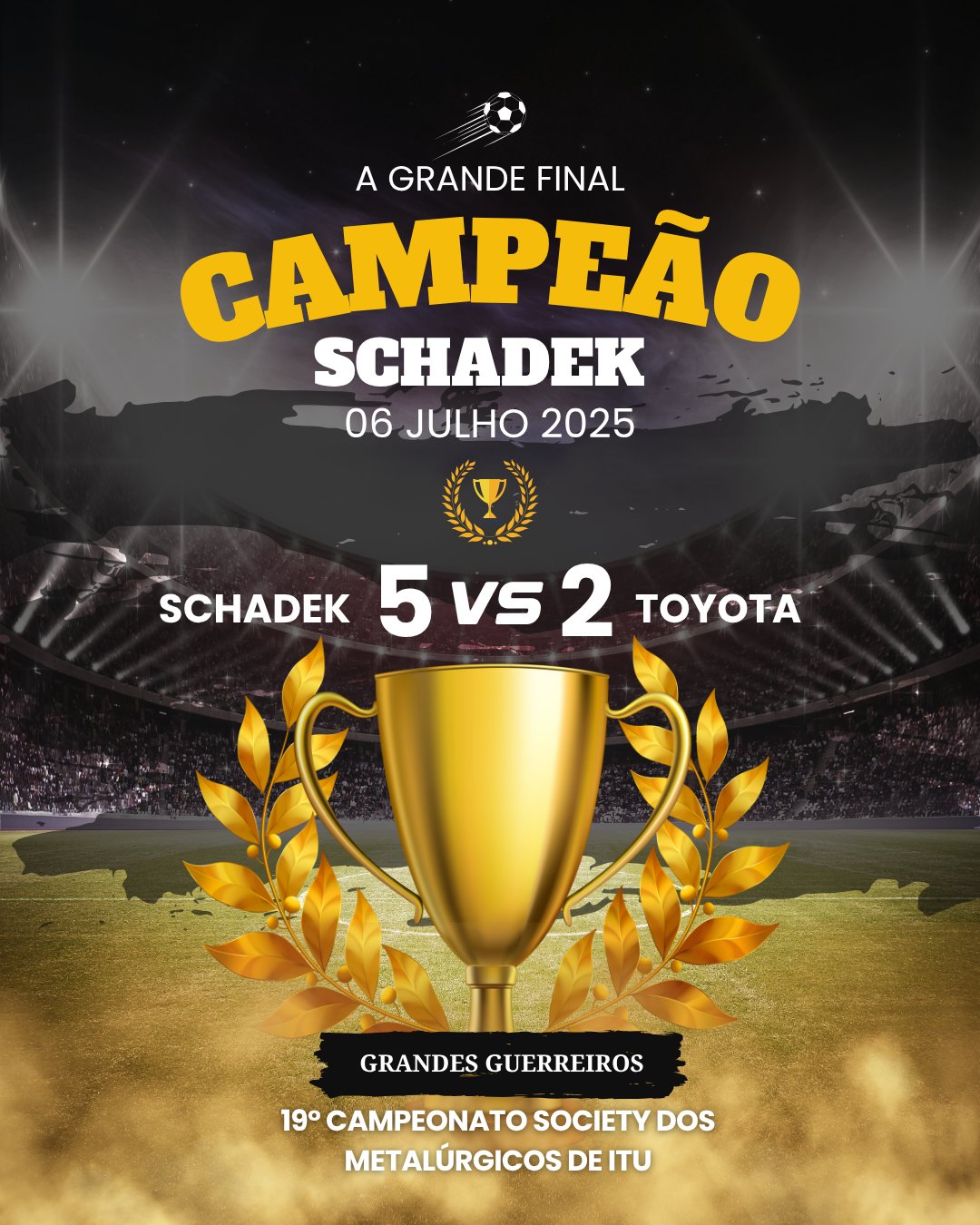 CAMPEÃO: Schadek