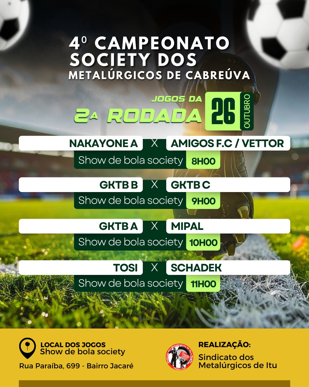 Segunda rodada - Cabreúva/SP