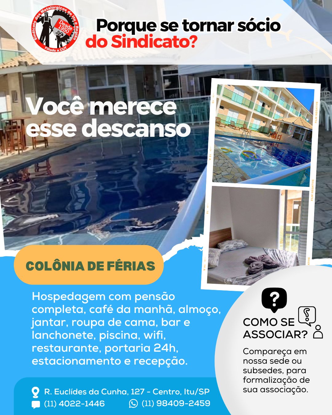 Benefício: Colônia de férias