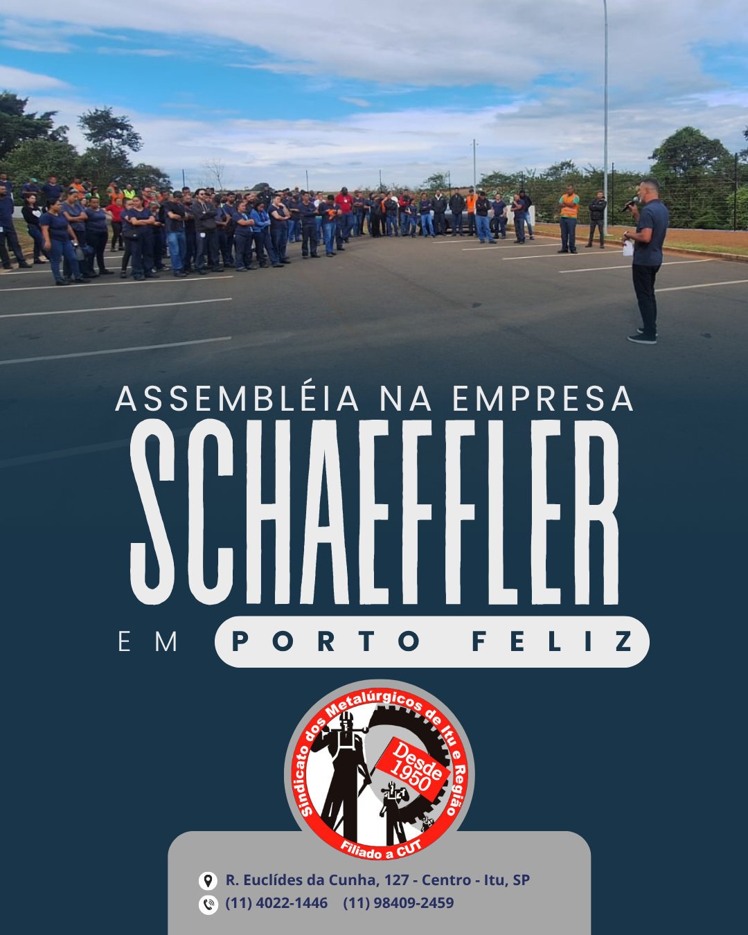 Assembléia na empresa Schaeffler