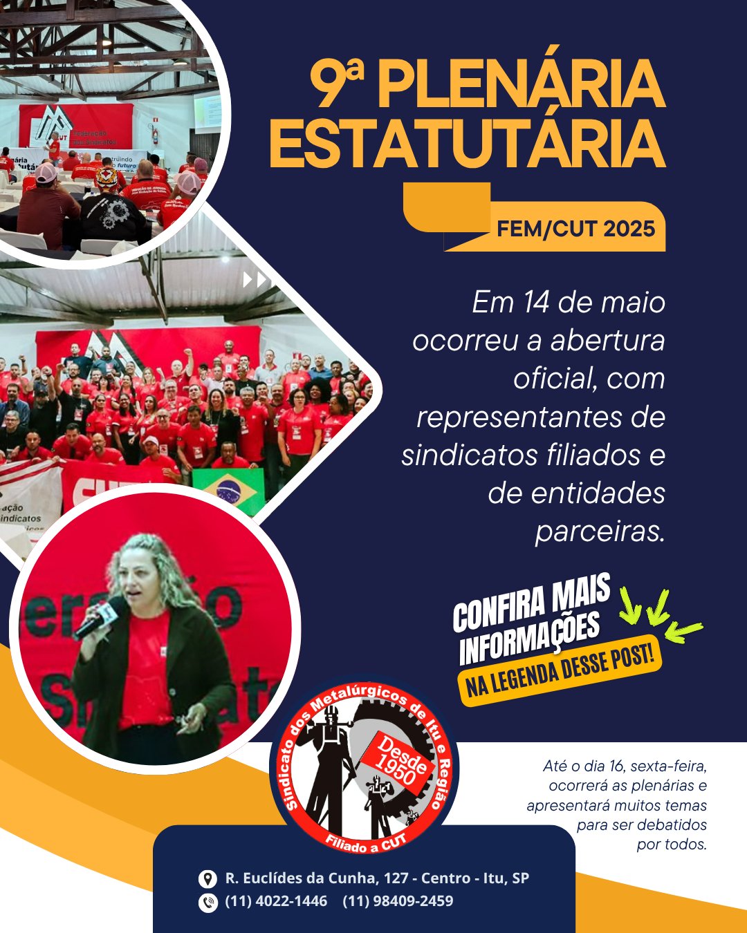 9ª Plenária Estatutária FEM/CUT 2025